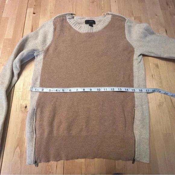 J. Crew Color Block Sweater with Double Zippers - Picture 9 of 14